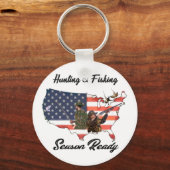 T - Shirt-Hutband für Jagd und Fischerei Schlüsselanhänger (Vorderseite)