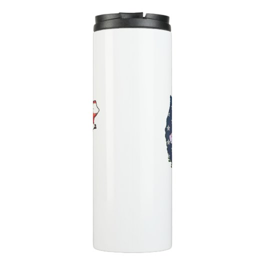 T - Shirt-Hutband für Jagd und Fischerei Thermosbecher (Rückseite)