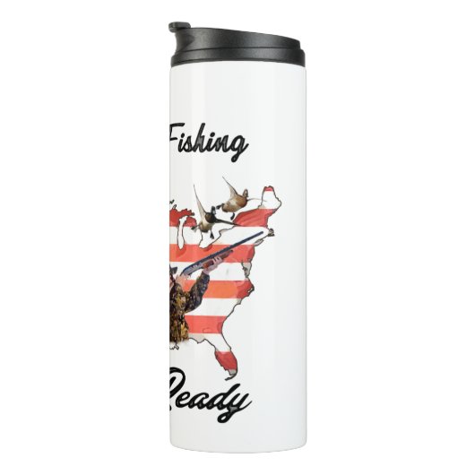 T - Shirt-Hutband für Jagd und Fischerei Thermosbecher (Nach rechts gedreht)