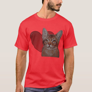 T - Shirt - i-Liebe-Abyssinier-Katzen