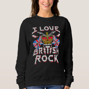 T-Shirt I Liebe Gitarre Rock Music Plus Größe Sweatshirt