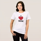 T-Shirt "I Liebe Mama" Tri-Blend Shirt (Vorderseite voll)
