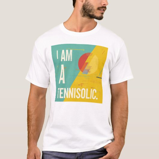 T-Shirt Ich Bin Ein Tennisolic (Vorderseite)