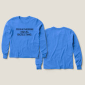 T - Shirt "Ich würde eher Metall erkennen" - Fun G (Design Vorder- & Rückseite)