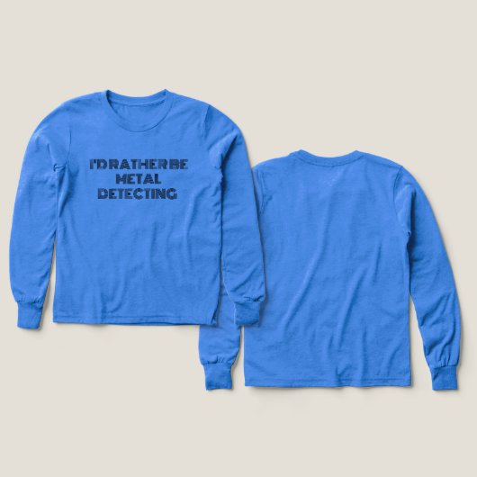 T - Shirt "Ich würde eher Metall erkennen" - Fun G (Design Vorder- & Rückseite)