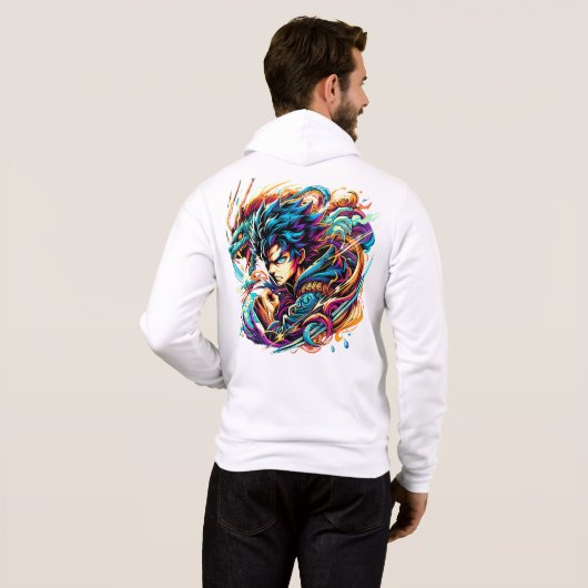 T - Shirt - Illustrationsdrache (Schwarz voll)