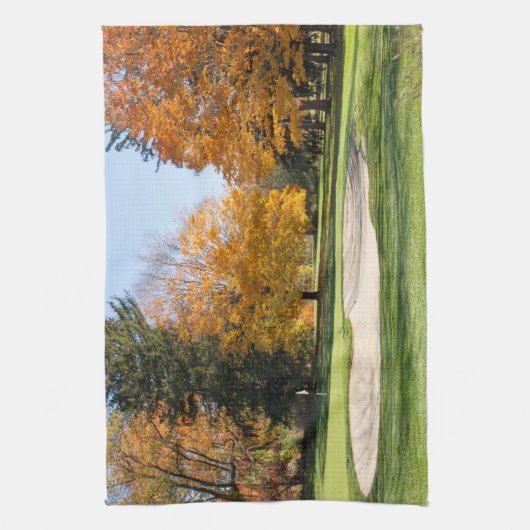 T-Shirt im Herbst Geschirrtuch (Vertikal)