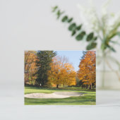 T-Shirt im Herbst Postkarte (Stehend Vorderseite)