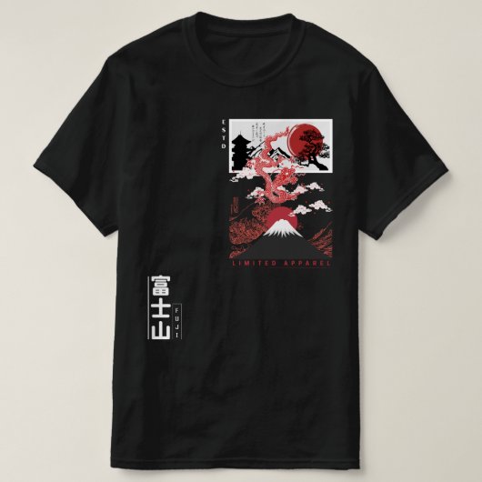 T - Shirt im japanischen Stil - Männer (Design vorne)