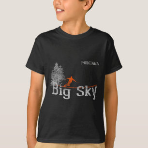 T-Shirt im Stil der 1980er Jahre Big Sky Montana V