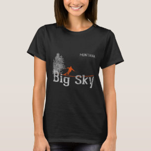 T-Shirt im Stil der 1980er Jahre Big Sky Montana V