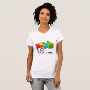 T-Shirt "I'm Unique Chameleon" für Damen - Vibrant