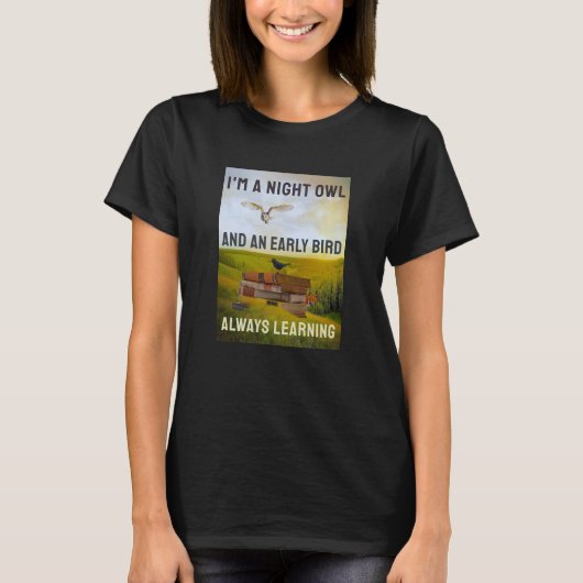 T - Shirt immer lernen (dunkel) (Vorderseite)