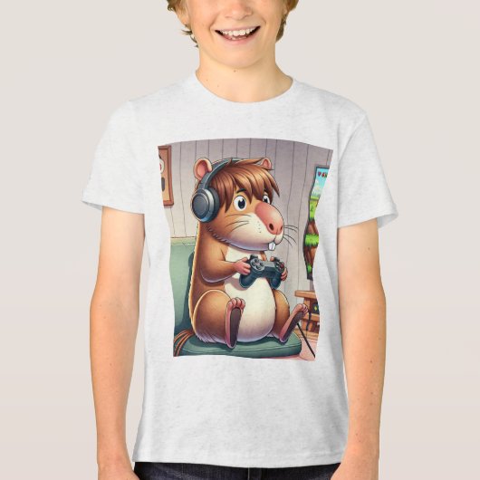 T-Shirt Infantil Clássica Gildan® 5000B – Capivara Tri-Blend Shirt (Vorderseite)