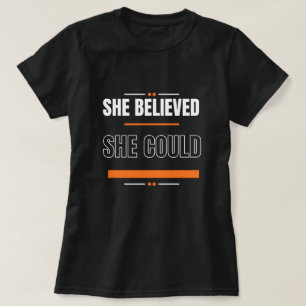 T-Shirt Inspirierendes Zitat Schwarzes Shirt Ges
