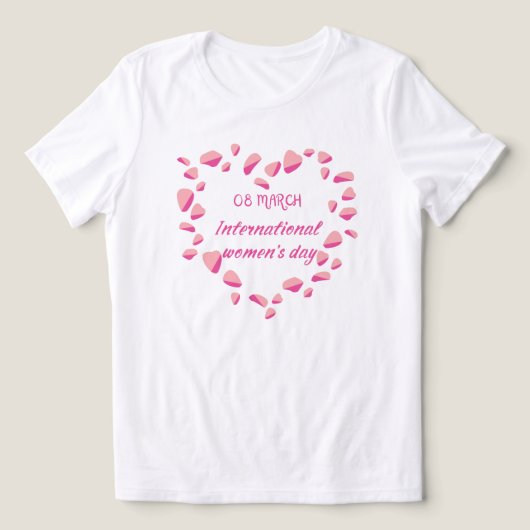 T-shirt -International women's day, Tri-Blend Shirt (Design Vorderseite)