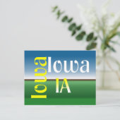 T-SHIRT Iowa Postkarte (Stehend Vorderseite)