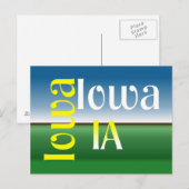 T-SHIRT Iowa Postkarte (Vorne/Hinten)