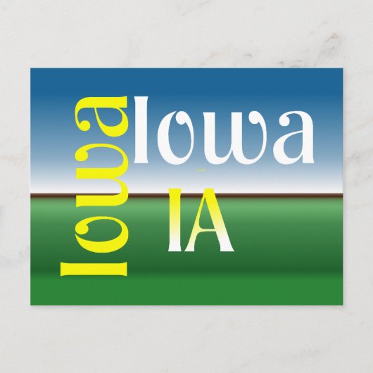 T-SHIRT Iowa Postkarte (Vorderseite)