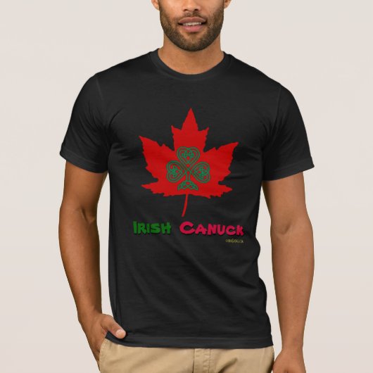 T - Shirt Iren Canuck St. Patricks Tages (Vorderseite)