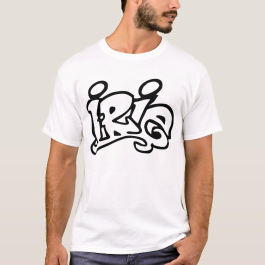 T-Shirt Irie, black,  front print (Vorderseite)