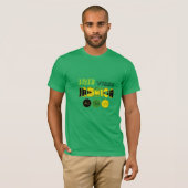 T-Shirt Irie Schwingungens-Jamaikas vollständig (Vorne ganz)
