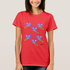 T-Shirt : Iris Blumen