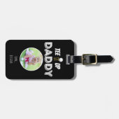 T-Shirt It Up Daddy Custom Foto Vathers Day Black Gepäckanhänger (Vorderseite horizontal)