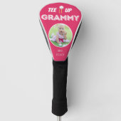 T-Shirt It Up Grammy Personalisiert Foto Hot Pink Golf Headcover (Vorderseite)