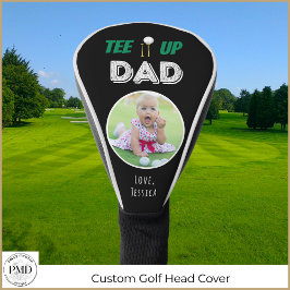 T-Shirt It up Vater Custom Foto Vathage Day Black Golf Headcover