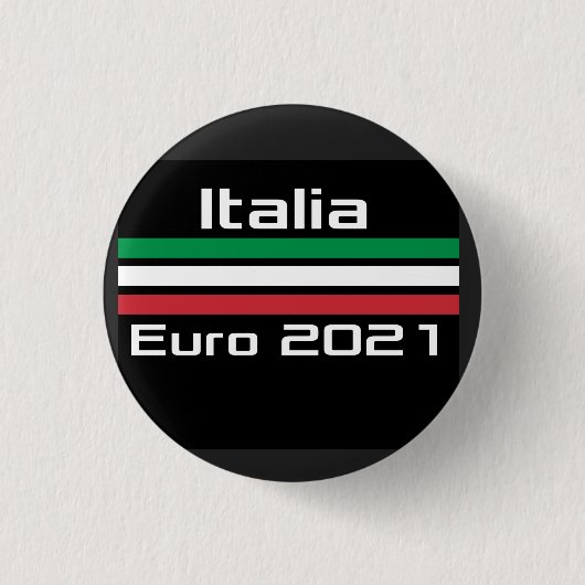 T - Shirt Italia Euro 2021 Button (Vorderseite)