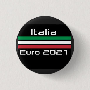 T-Shirt Italia Euro 2021 Button