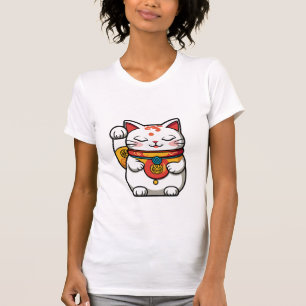 T-Shirt Japanische Glückskatze (Maneki-neko)