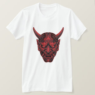 T-Shirt Japanische Oni-Maske – Traditionelle mythi