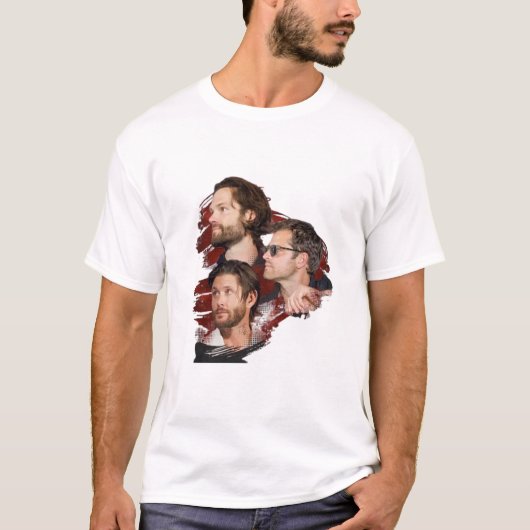 T-Shirt "JARED, JENSEN, MISHA 2025" (Vorderseite)