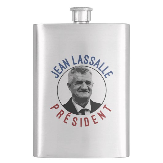 T-Shirt Jean Lassalle Präsident 2022 Flachmann (Vorderseite)