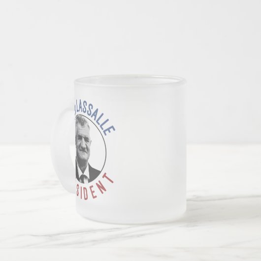 T-Shirt Jean Lassalle Präsident 2022 Mattglastasse (Vorderseite Links)
