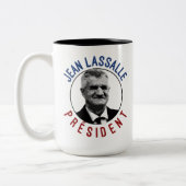 T-Shirt Jean Lassalle Präsident 2022 Zweifarbige Tasse (Links)