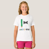 T-Shirt Jersey Blanc MAGIC ECOLE (Vorne ganz)
