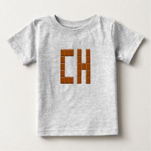 T-Shirt Jersey fein grau Babies SCHOKOLADE SCHWEIZ