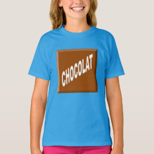 T-Shirt Jersey grau Töchter Design SCHOKOLADE