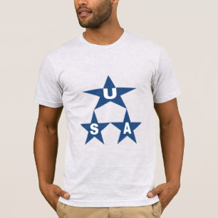 T-Shirt Jersey grauen Mann ETOILES USA