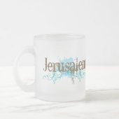 T - Shirt Jerusalems Israel Mattglastasse (Links)