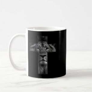 T - Shirt Jesus kreuzen mit Löwengesicht, Glaube a Kaffeetasse