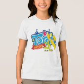 T - Shirt jeunesse Kids on Torah style Cartoon (Vorderseite)