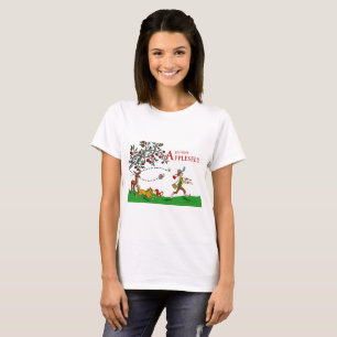 T - Shirt Johnny Appleseed, Tiere und Apfelbaum