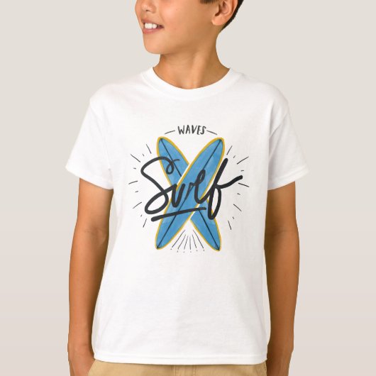 T - shirt Junge Surfing (Vorderseite)