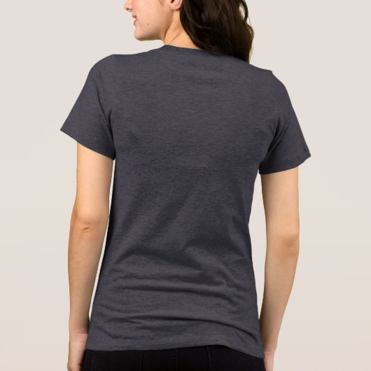 T - Shirt-Kaffeepause Funny Coffee Pun Tri-Blend Shirt (Rückseite)