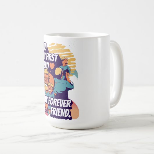 T-Shirt Kaffeetasse (VorderseiteRechts)