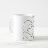 T - Shirt Kaffeetasse (Vorderseite Links)